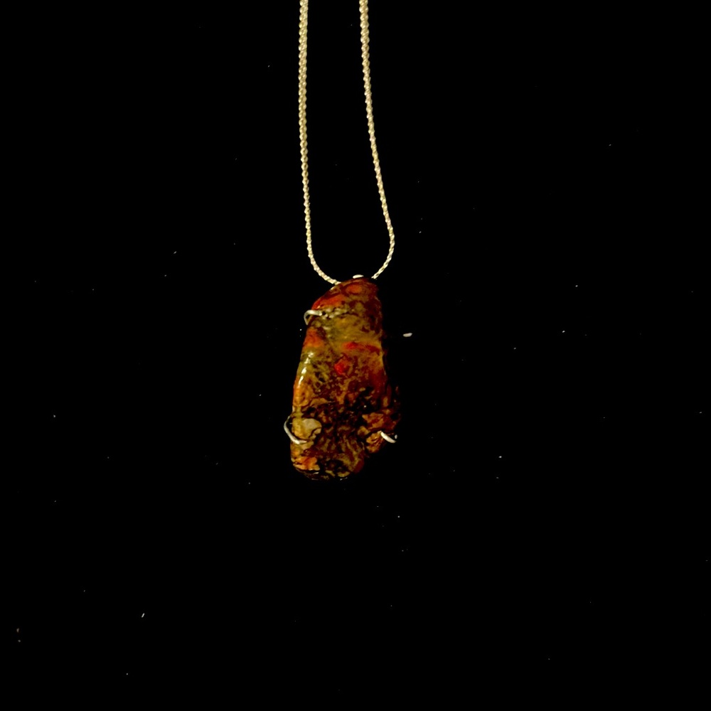 Get rockin with style- rock necklace- handmade pendant